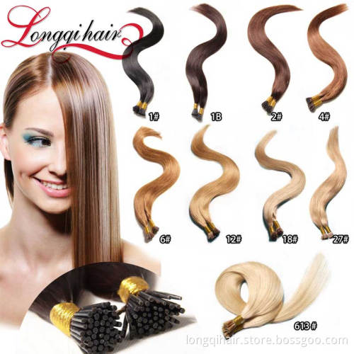 Wholesale Silky Straight Remy I-Tip Hair Extension